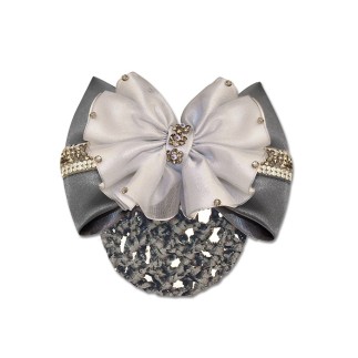 Résille à noeud (New) – Bleu – Wembley – Pinces à cheveux-filet-chouchou – Équitation