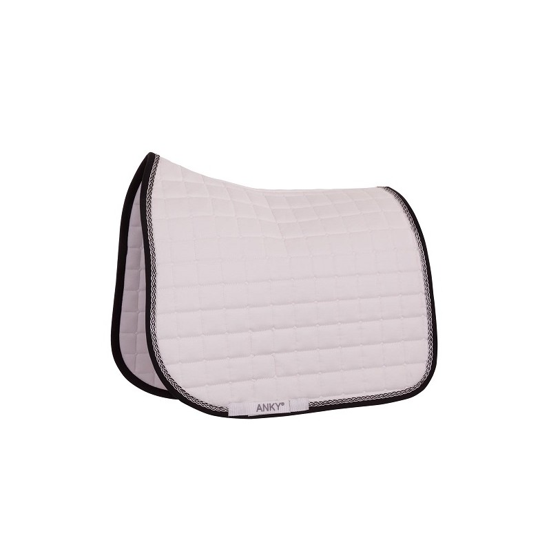 Anky: tapis de selle Dressage – Full, Blanc